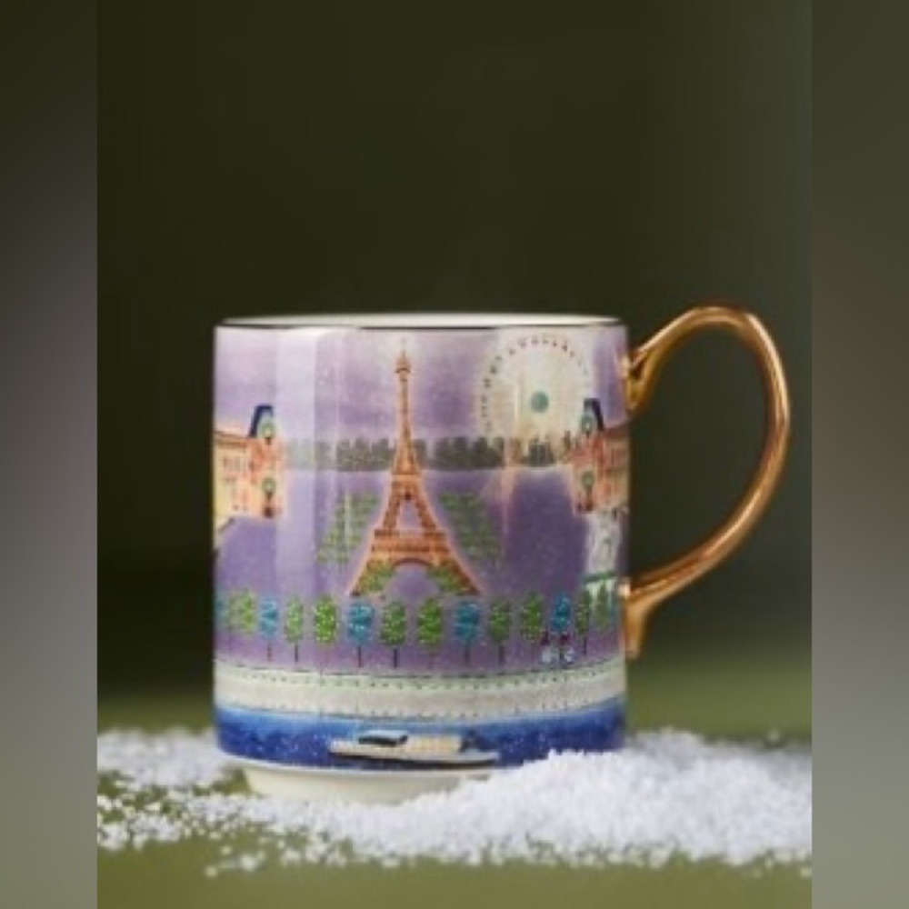 NWT Anthropologie Holiday in the City Mug Paris